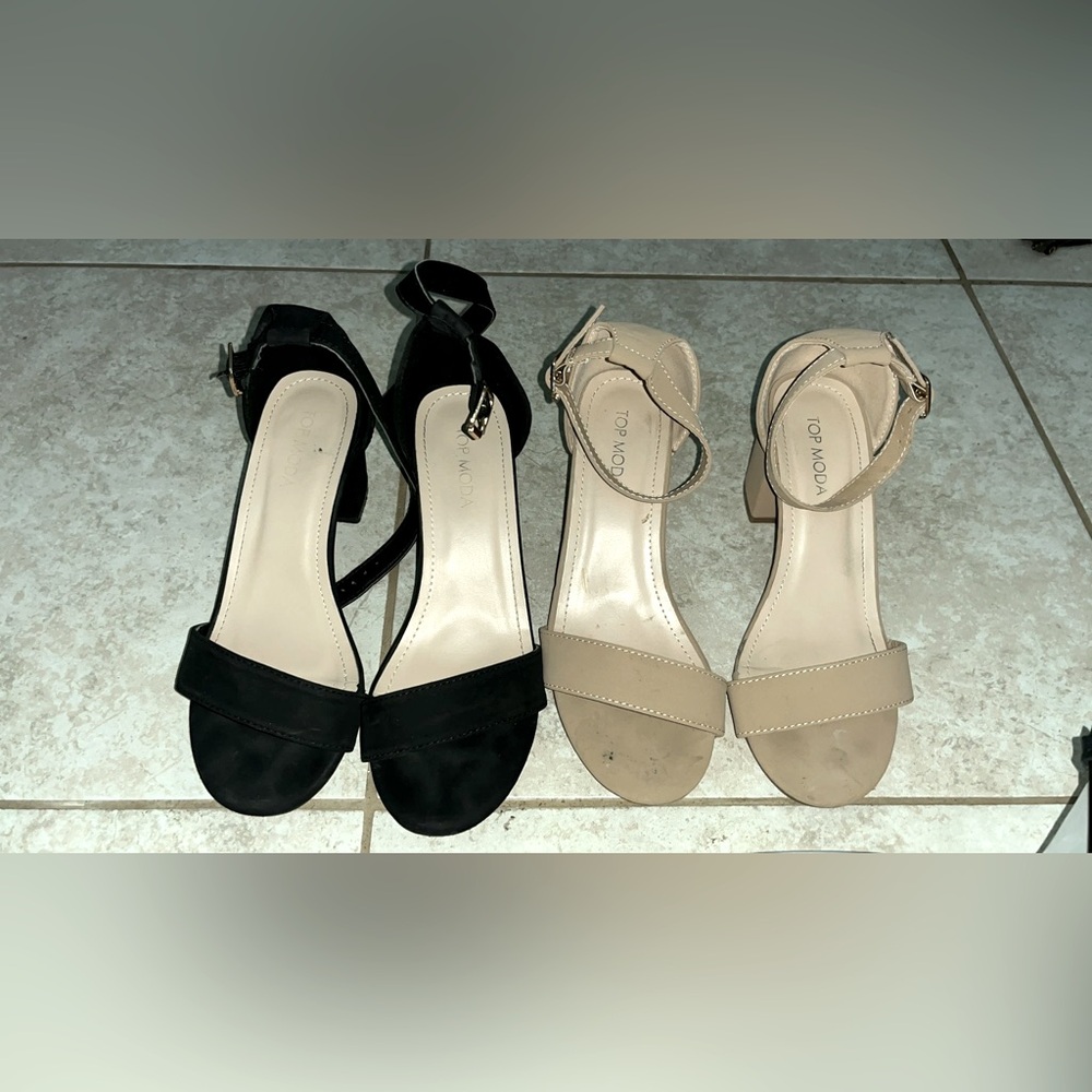 Women’s one strap heels. 2 for $22